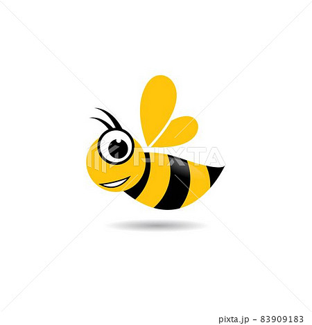 Bee logo vector icon illustration 83909183