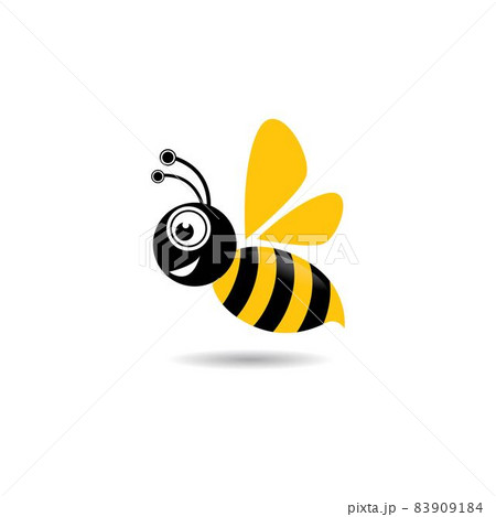 Bee logo vector icon illustration 83909184