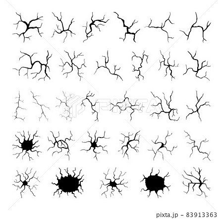 Set Of Cracksのイラスト素材