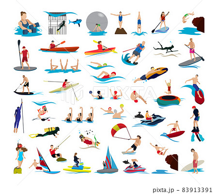 Water Sports Illustrations 83913391