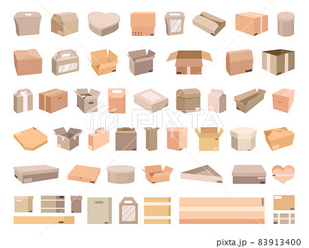 Set of Cardboard Boxes Set of Cardboard Boxes 83913400