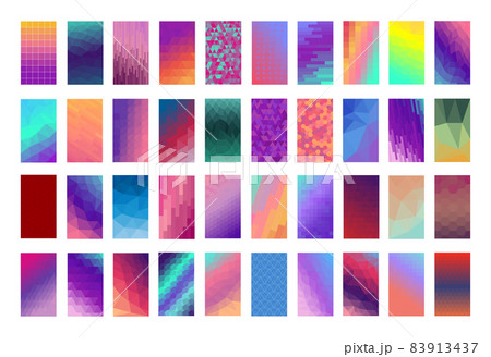 Collection of Polygonal Abstract Backgrounds Collection of Polygonal Abstract Backgrounds 83913437