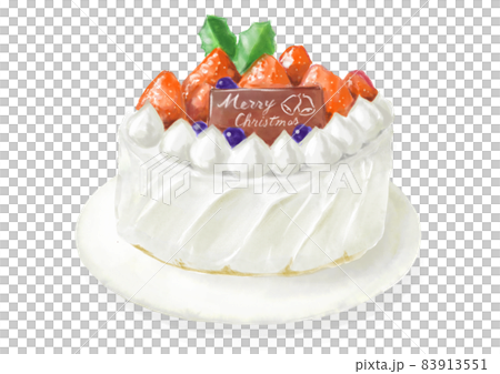 手描きのクリスマスケーキ 手描きのクリスマスケーキ 83913551