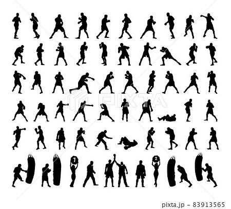 Boxers Silhouettes Set 83913565