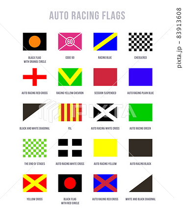 Collection of Auto Racing Flags 83913608