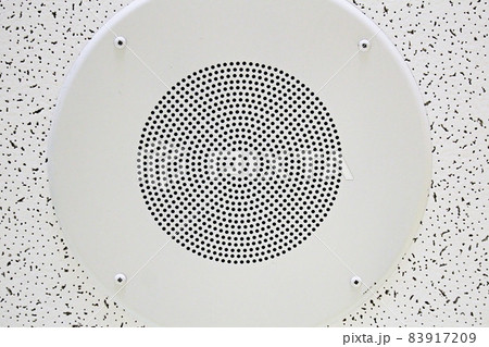 Pattern of a sound speaker on a ceiling tile Pattern of a sound speaker on a ceiling tile 83917209