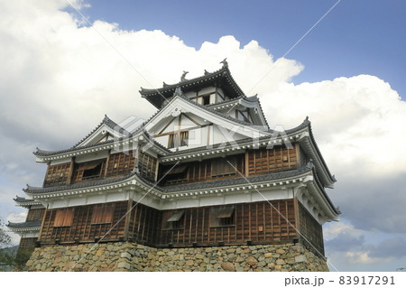 秋晴れの福知山城 83917291