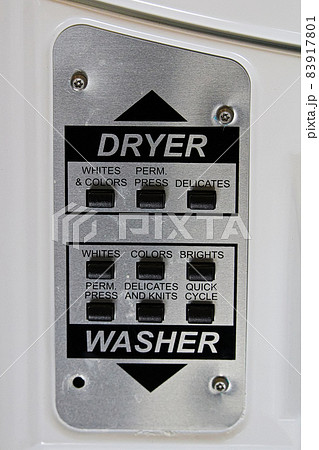 Choice selection on a washer dryer panel Choice selection on a washer dryer panel 83917801