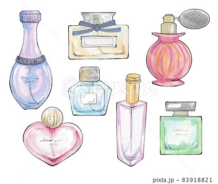 お洒落な香水のイラスト素材 9181