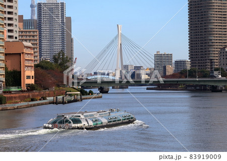 隅田川と佃大橋 83919009
