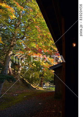 紅葉期の旧島松駅逓所(内外観) 紅葉期の旧島松駅逓所(内外観) 83920456