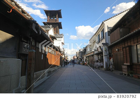 川越　鐘つき通りと時の鐘 83920792