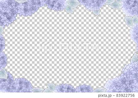 Blue hydrangea frame - Stock Illustration [83922756] - PIXTA