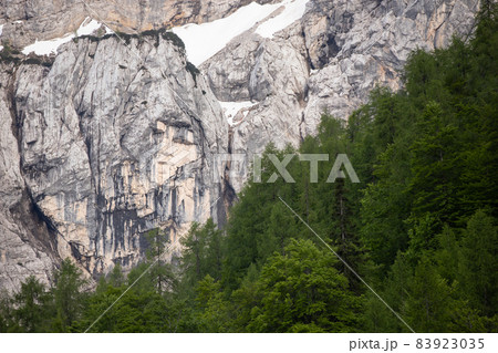 The Pagan Girl, Ajdovska deklica, face in the northern wall of Prisank mountain created by rock features, Slovenia The Pagan Girl, Ajdovska deklica, face in the northern wall of Prisank mountain created by rock features, Slovenia 83923035