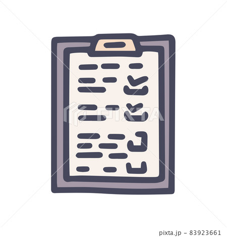 seo checklist color vector doodle simple icon 83923661