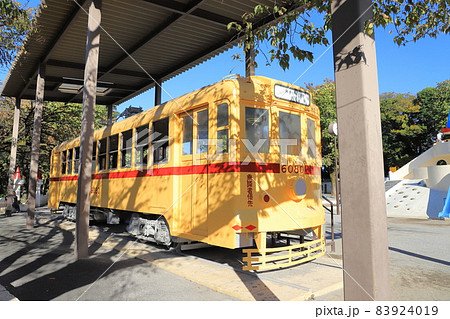 飛鳥山公園　都電荒川線の車両　東京都北区王子 83924019