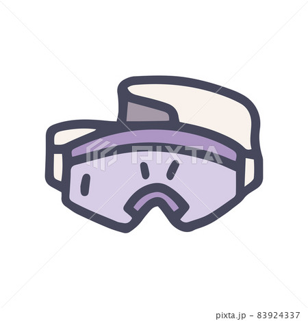 safety goggles color vector doodle simple icon safety goggles color vector doodle simple icon 83924337