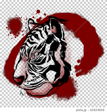 The dignified profile of the zodiac tiger (red) The dignified profile of the zodiac tiger (red) 83924648