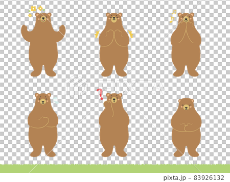 クマの表情セット01【くまさんシリーズ】 クマの表情セット01【くまさんシリーズ】 83926132