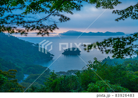日本三景　松島四大観　幽観・扇谷の夜明け（宮城県松島町） 83926483