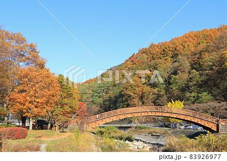 木曽の大橋 秋の中山道奈良井宿 木曽の大橋 秋の中山道奈良井宿 83926977