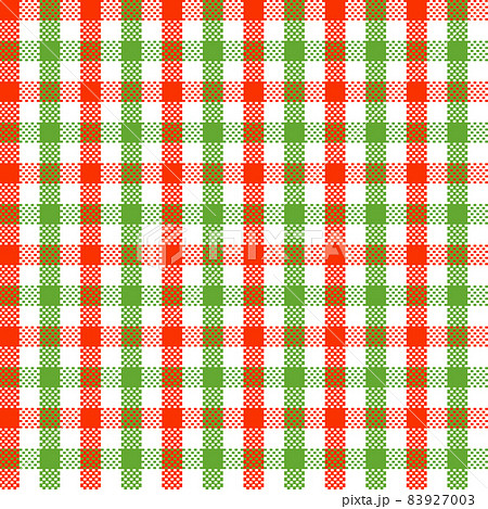 2色ギンガムチェック（赤/緑）のイラスト素材 [83927003] - PIXTA
