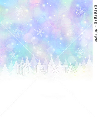 幻想的  冬の森 83929338