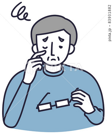 老眼 男性 シンプルイラスト 老眼 男性 シンプルイラスト 83931882