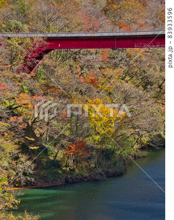 村上市朝日スーパーライン円吾橋の紅葉 村上市朝日スーパーライン円吾橋の紅葉 83933596