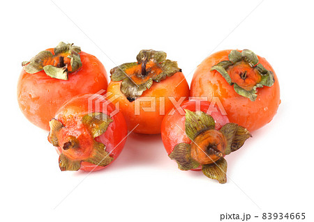 Persimmon isolated on white 83934665