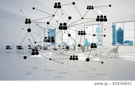 Networking and wireless connection as concept for effective modern business 83936842