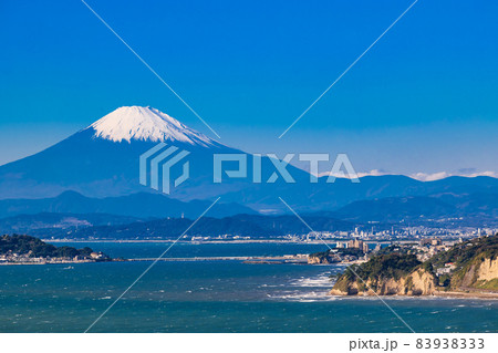 富士山と湘南海岸 富士山と湘南海岸 83938333