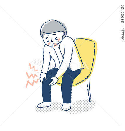 膝が痛い女性 83939426