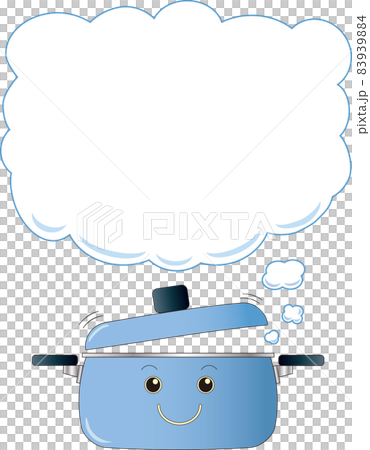 Pot and speech bubble Pot and speech bubble 83939884