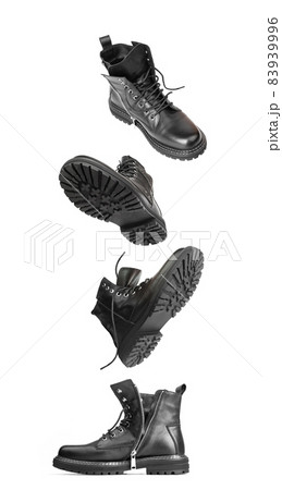 Black boots in the air Black boots in the air 83939996