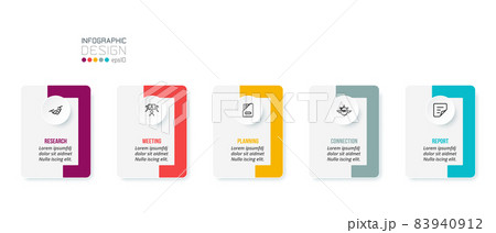 Business concept infographic template with option. 83940912
