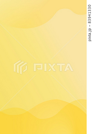 黄色の波型のベクター背景素材【縦長】 83941330