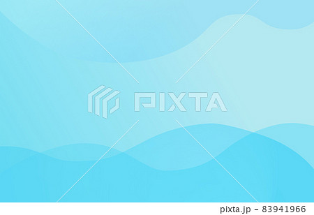 水色の波型のベクター背景素材【横長】 水色の波型のベクター背景素材【横長】 83941966