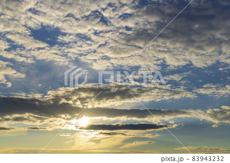Beautiful sky with cloud before sunset 83943232