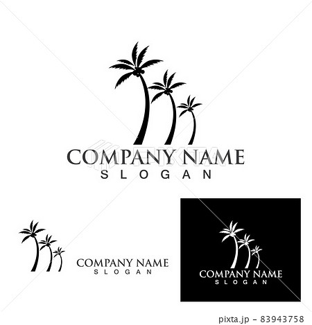 Palm tree summer logo template Palm tree summer logo template 83943758