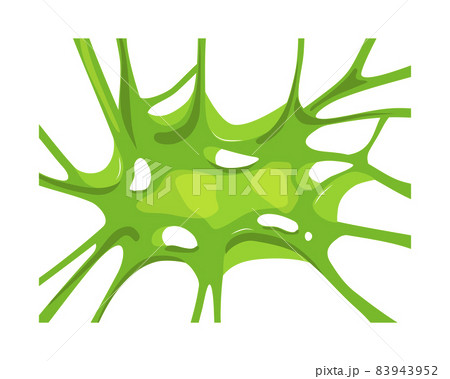 Green stretched slime.Chewing gum.Sticky web. Vector cartoon background. Green stretched slime.Chewing gum.Sticky web. Vector cartoon background. 83943952