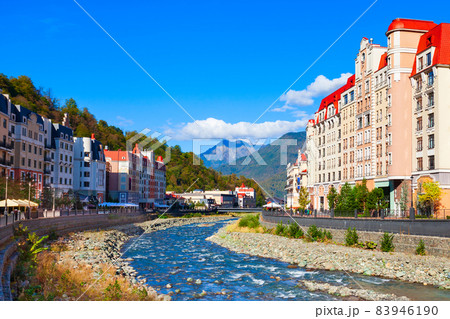 Rosa Khutor embankment in Sochi 83946190