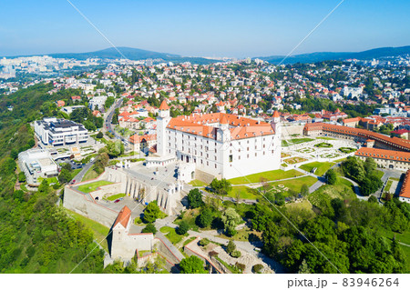 Bratislava aerial panoramic view 83946264
