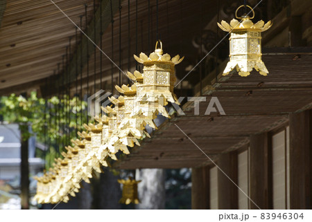 金剛峯寺　御影堂の釣り灯篭　和歌山県高野山 83946304