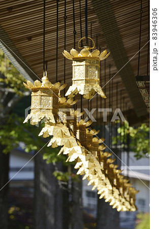 金剛峯寺　御影堂の釣り灯篭　和歌山県高野山 83946306