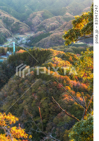 茨城県常陸太田市 紅葉の竜神大吊橋 茨城県常陸太田市 紅葉の竜神大吊橋 83947247