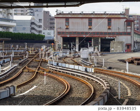 地下鉄の操車場の風景 83948535