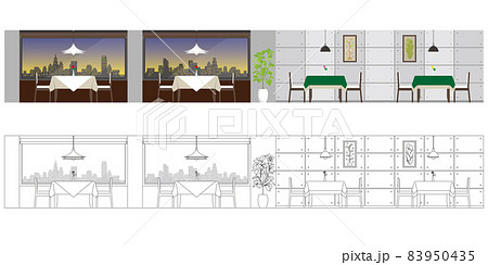 飲食店のベクターイラスト.  83950435