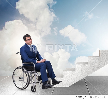Accessibility concepth with wheelchair for disabled 83952604
