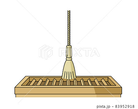 賽銭箱と鈴緒 賽銭箱と鈴緒 83952918